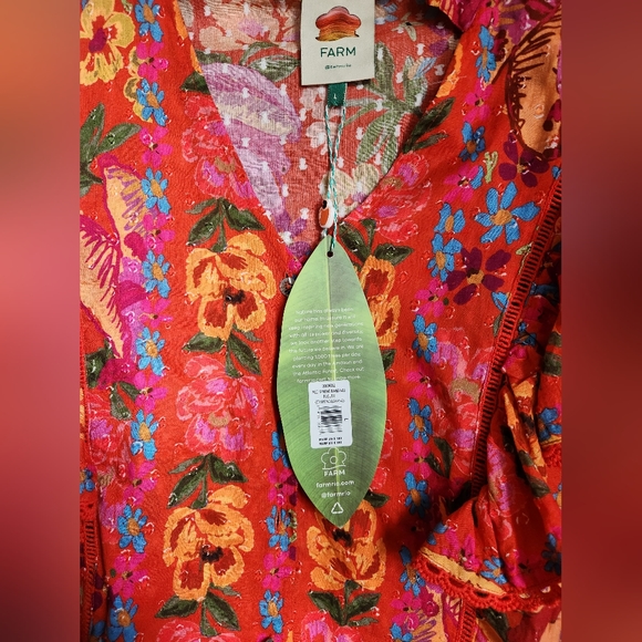 NWT FARM RioRed Spring Bananas Blouse - Picture 8 of 11